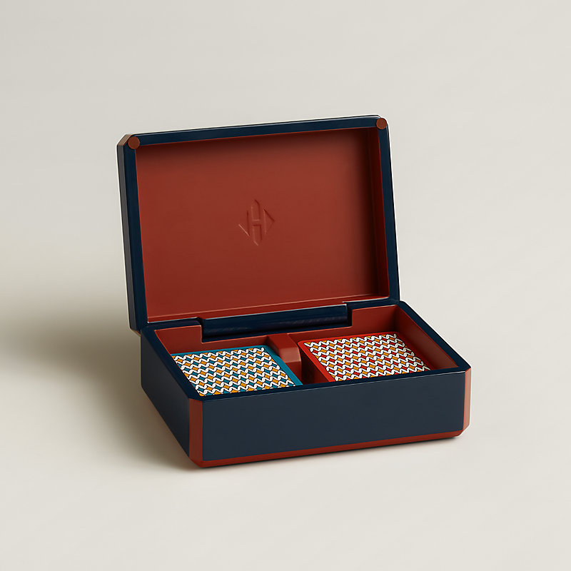 Facettes Habits de Cour bridge card box | Hermès USA